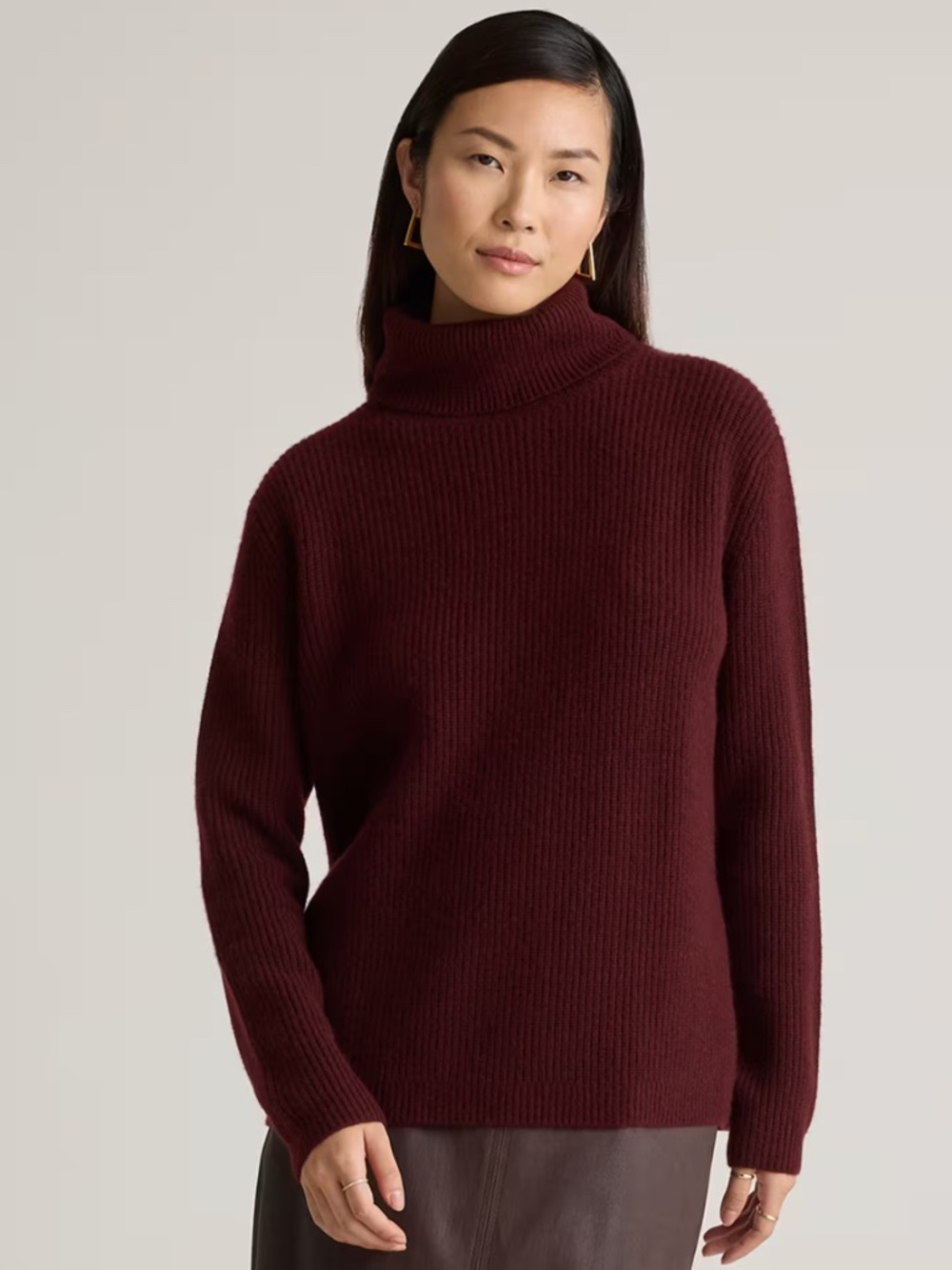 (NWT) Quince Mongolian Cashmere Fisherman Turtleneck Sweater